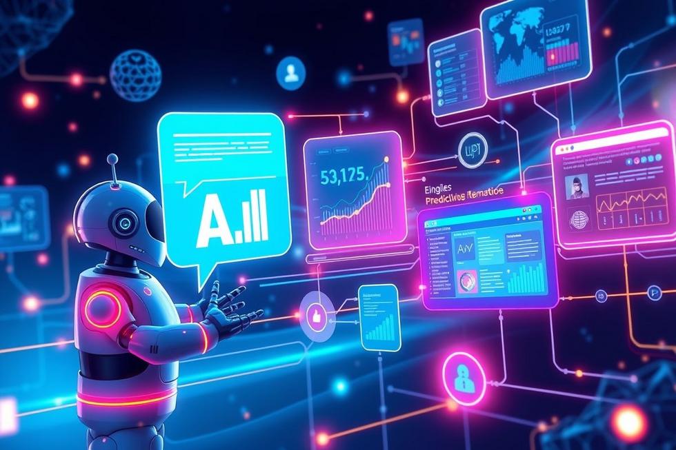 Gráfico mostrando como a IA melhora a interação ao longo da jornada do cliente.