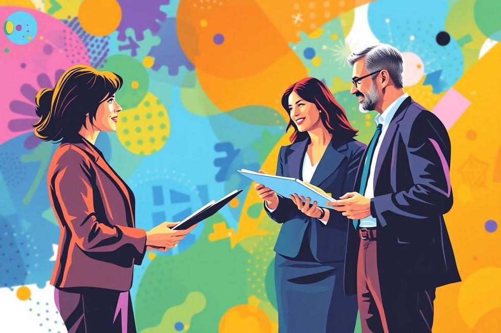 Reunião de negócios focada em estratégias de crescimento.