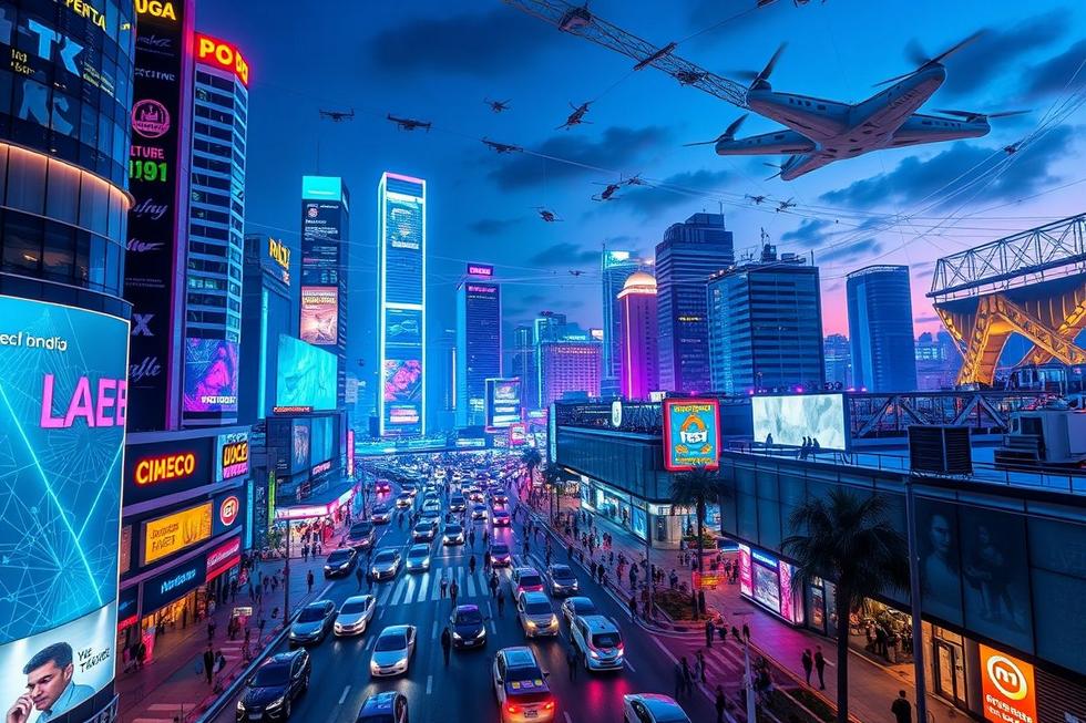 Vista de Uberlândia mostrando oportunidades de marketing digital.