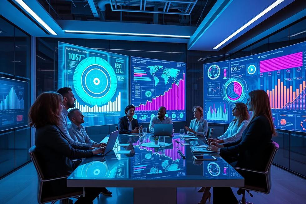 Imagem ilustrando a integração da IA nas vendas.