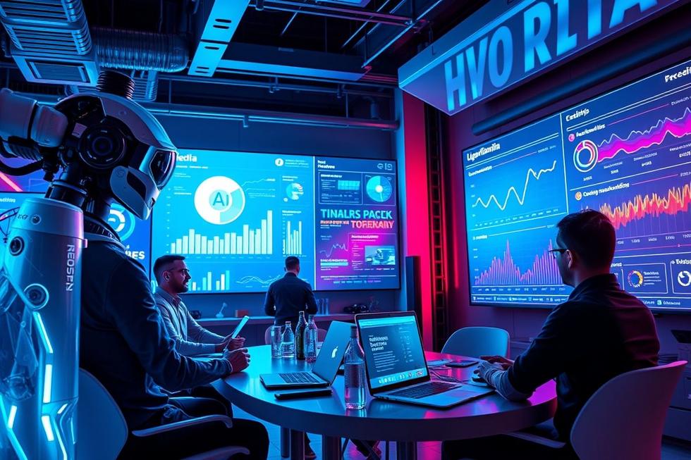 Digital marketing landscape in Uberlândia with AI innovation.