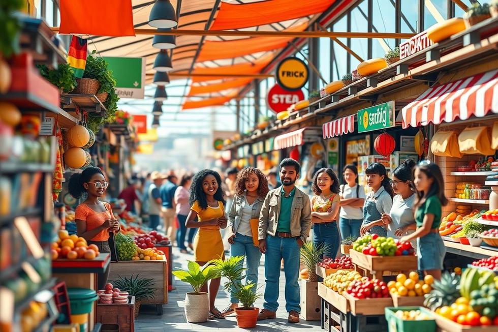 Pequena empresa utilizando branding digital.