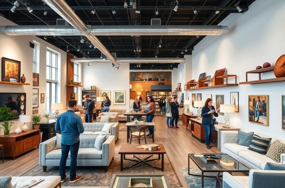 Loja moderna de móveis planejados