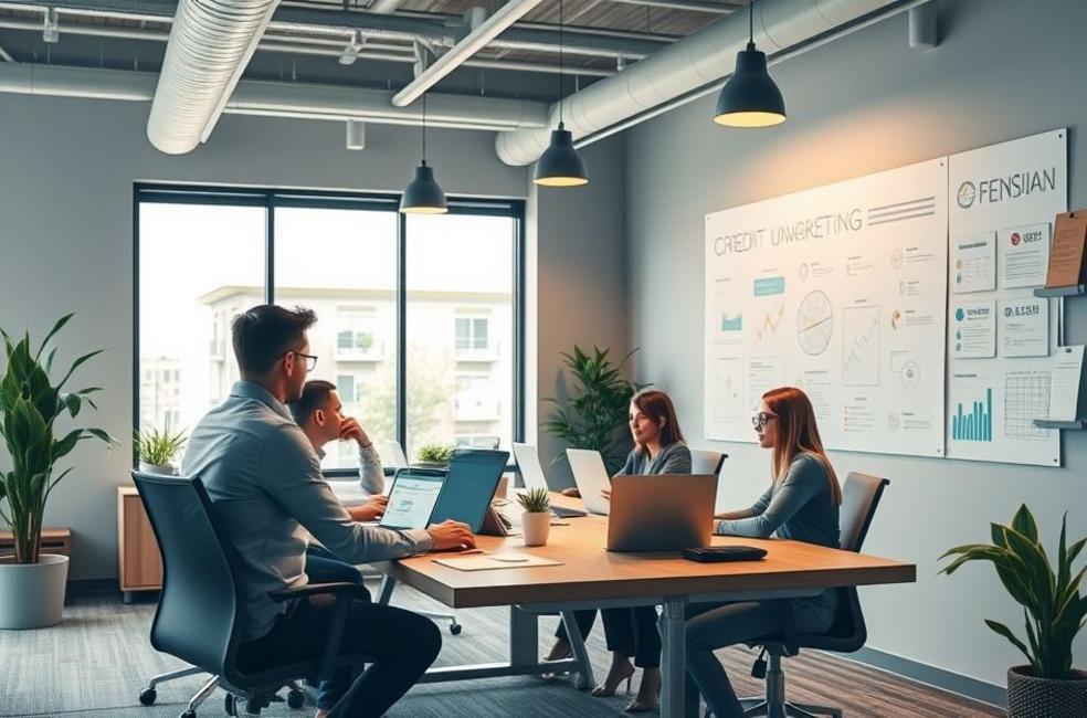 Ambiente de trabalho colaborativo focado em estratégias digitais para cooperativas de crédito.