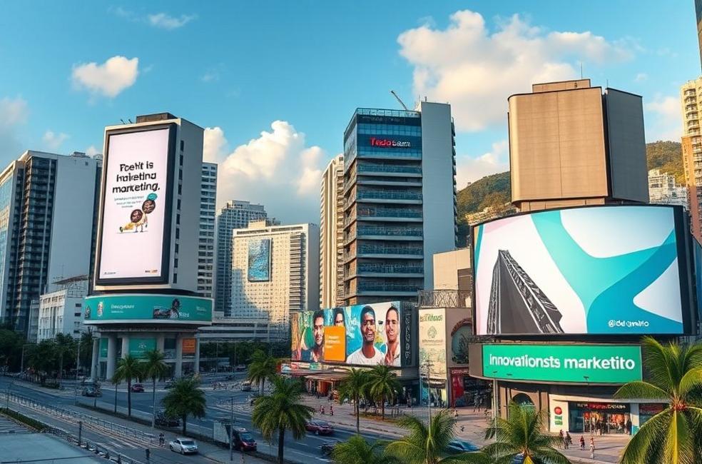 Publicidade inovadora em um cenário urbano no Rio de Janeiro