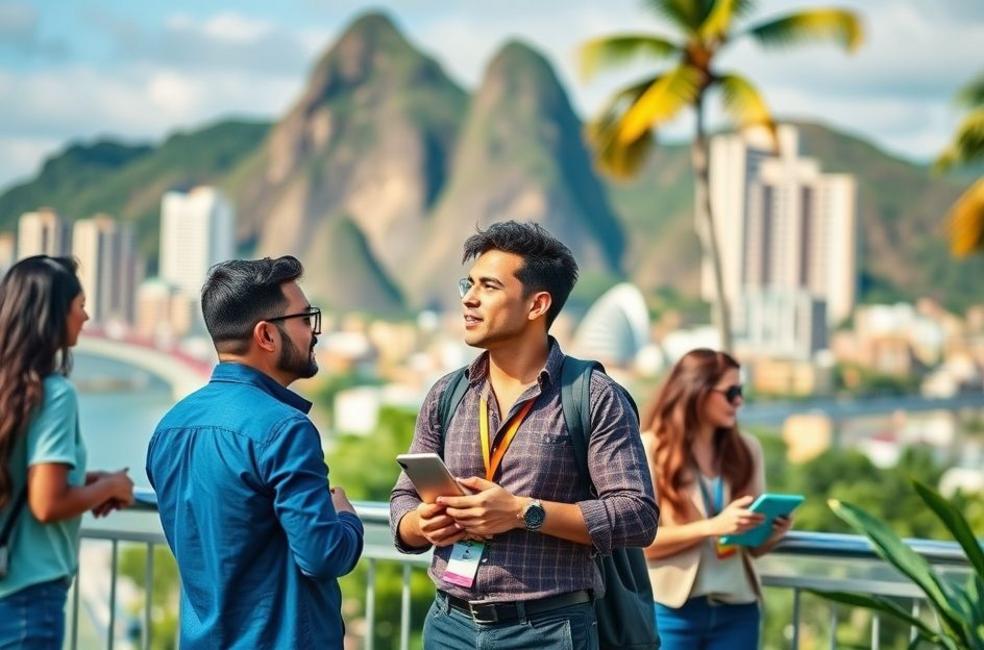 Representação visual de negócios no Rio de Janeiro utilizando estratégias de Inbound Marketing.