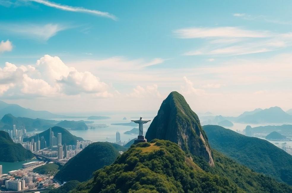 Vista panorâmica do Rio de Janeiro, simbolizando potencial de crescimento nos negócios.