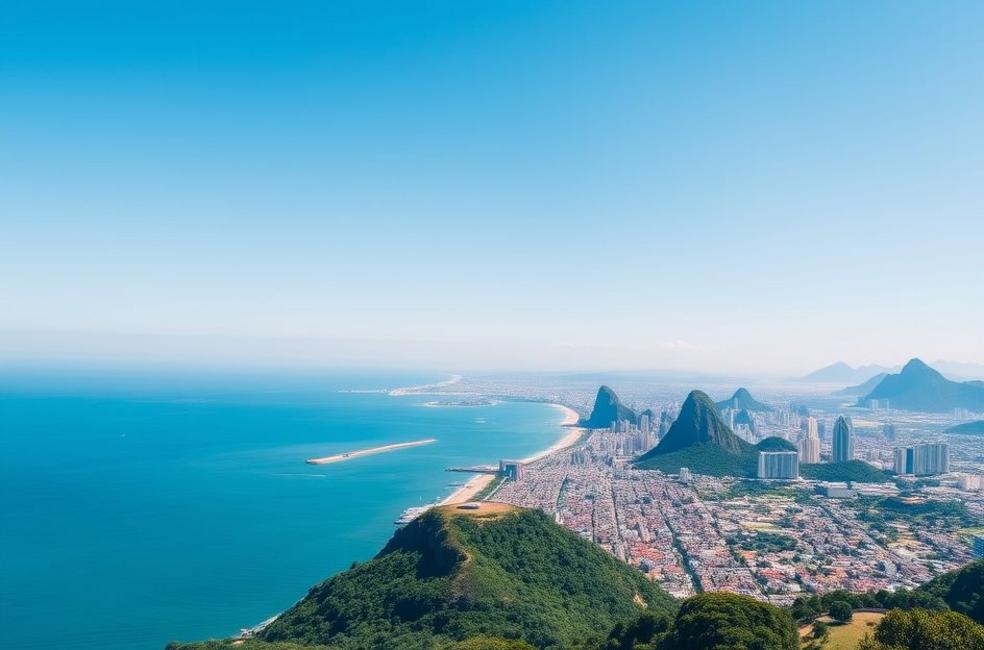 Paisagem do Rio de Janeiro, simbolizando a presença local no marketing.
