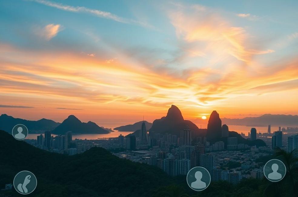 Vista do Rio de Janeiro destacando marketing digital.