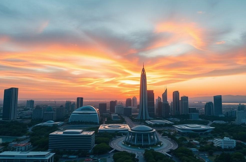 Vista panorâmica do horizonte de Brasília simbolizando o potencial de crescimento no branding.